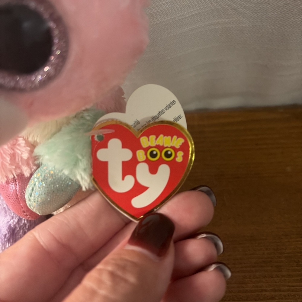 TY Beanie Boos - BLOOM the Bunny (Glitter Eyes) (Regular Size - 6 inch)